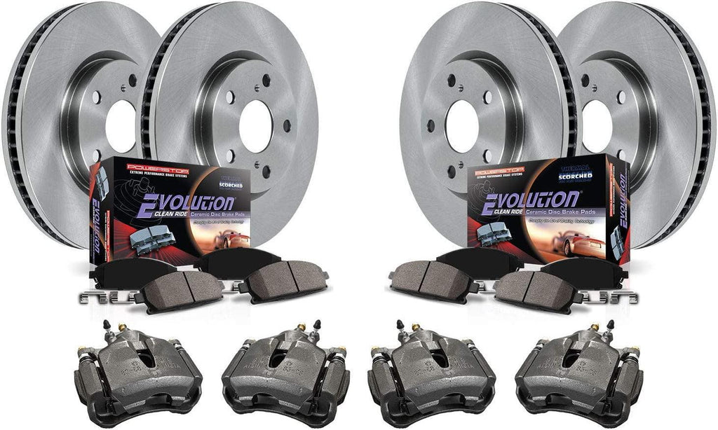 KCOE2829 Stock Replacement Brake Kit with OE Calipers- Front & Rear