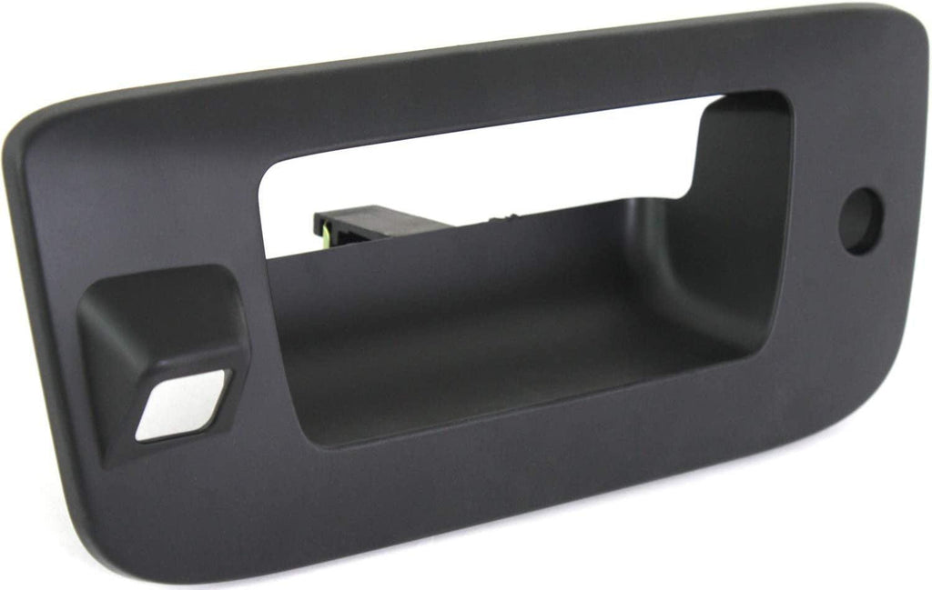 Tailgate Handle Compatible with CHEVROLET Silverado/Sierra 2007-2014 Tailgate Handle Set of 2 with Bezel outside Primed with Keyhole