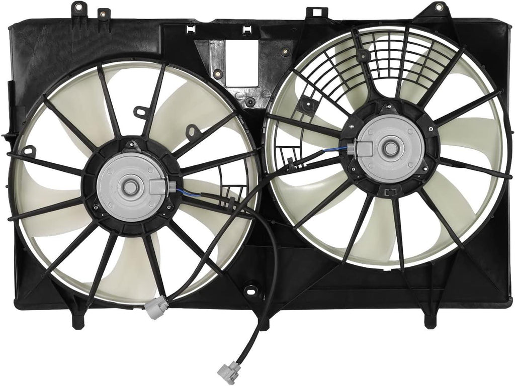 Factory Style Radiator Cooling Fan Assembly Compatible with 10-15 RX350 / 11-16 Sienna 3.5L W/Tow Package,Oem-Rf-1038