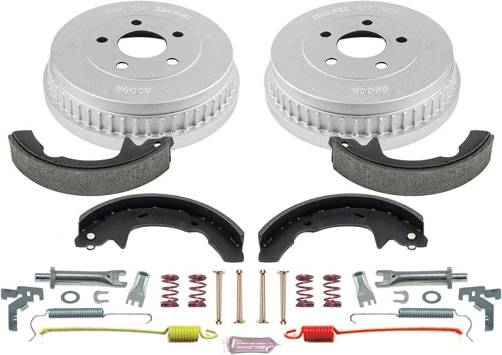 KOE15316DK Autospecialty Rear Replacement Brake Kit-Oe Brake Drums & Ceramic Brake Pads