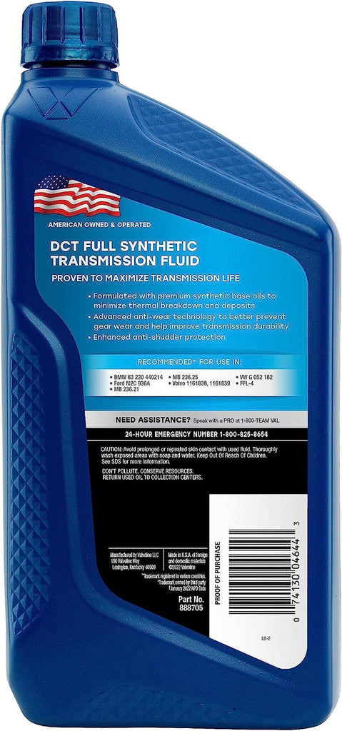 Dual Clutch Transmission Fluid 1 QT, Case of 6