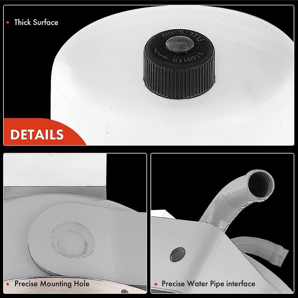 A-Premium Engine Coolant Overflow Recovery Reservoir Tank [W/Cap] Compatible with Freightliner Century Class 2001-2011, Columbia 2001-2014, Coronado 2010-2014, Replace # 14-17058-000