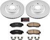 CRK2435 Coated Brake Rotor & Ceramic Brake Pads- Front