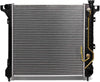 OEM-RA-1905 OE Style Aluminum Cooling Radiator Replacement Compatible with 97-99 Dakota / 98-00 Durango AT, 21-7/8" W X 22-7/16" H X 1-1/4" D, 1-1/2" Inlet, 1-3/4" Outlet