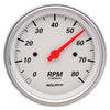 3-3/8 in. IN-DASH TACHOMETER 0-8000 RPM ARCTIC WHITE - greatparts