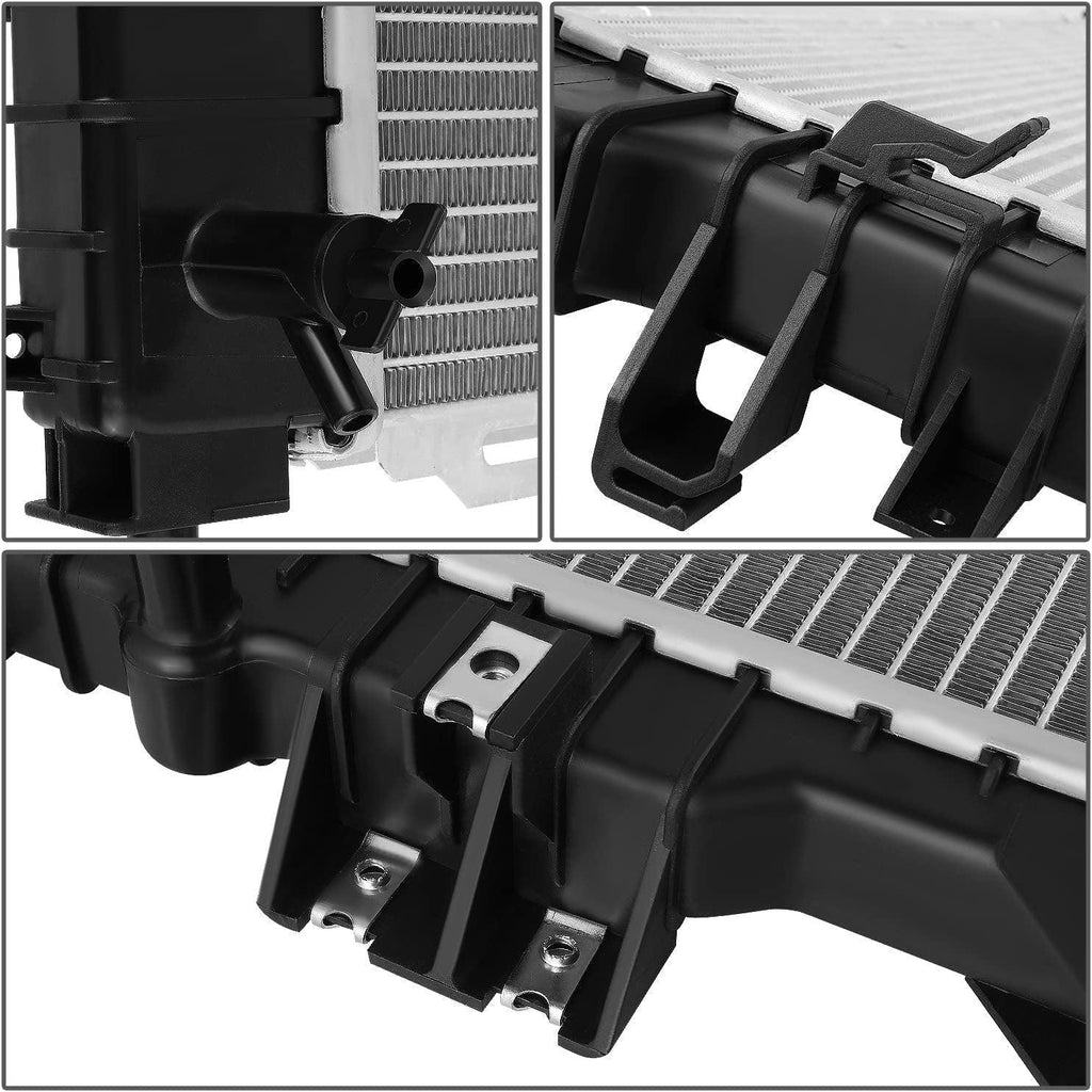 OEM-RA-13209 1-Row Aluminum Core Radiator Compatible with 09-12 Escape / 09-10 Tribute,27-9/16" W X 18-1/16" H X 5/8" D,1-1/4" Inlet / 1-1/2" Outlet