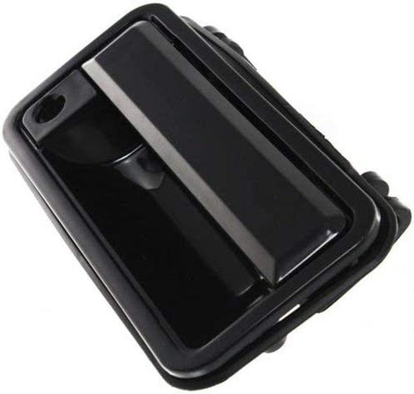 Door Handle Compatible with Chevy C/K Full Size P/U 88-00 Front RH and LH outside Smooth Black Metal W/Keyhole