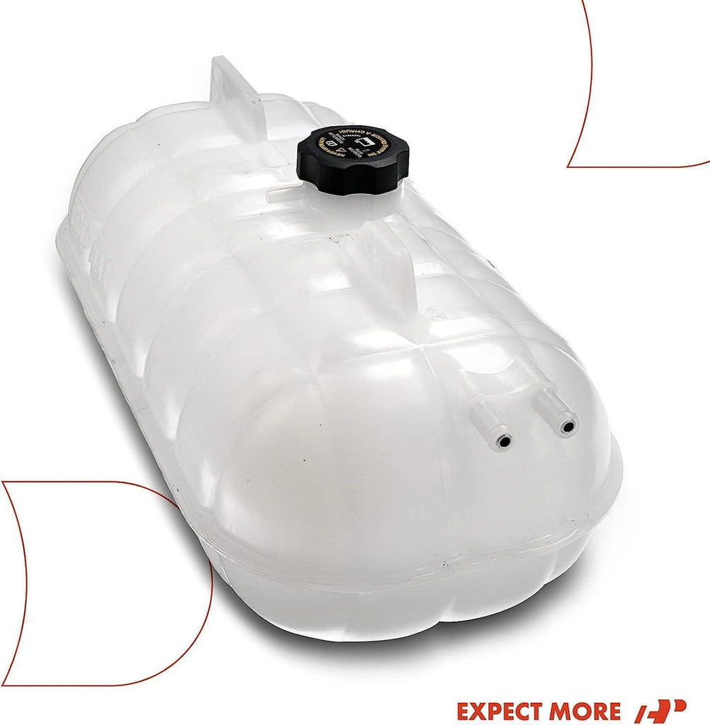 A-Premium Engine Heavy Duty Pressurized Coolant Recovery Reservoir [With Cap] Compatible with Freightliner Century Class 2001-2007 Columbia 2001-2007, Replace# 05-23045-000, 05-23045-001