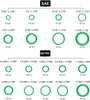 50445A Rubber O-Ring Assortment Set, Buna-N Gasket Sealing Rings and Replacement O-Rings, Includes SAE and Metric Sizes, 270-Piece Kit