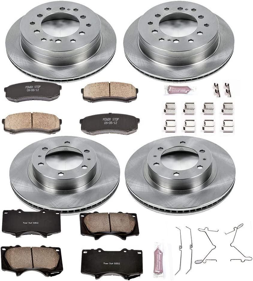 KOE138 Autospecialty Front and Rear Replacement Brake Kit-Oe Brake Rotors & Ceramic Brake Pads