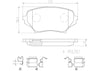 Brembo Front Disc Brake Pad Set for 06-15 MX-5 Miata (P49043N)