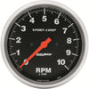 3990 Sport-Comp In-Dash Electric Tachometer, 5.000 In.