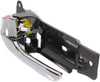 for Kia Sedona Interior Door Handle Front, Driver Side Chrome (2002-2005) | with Door Lock Button| Trim: EX