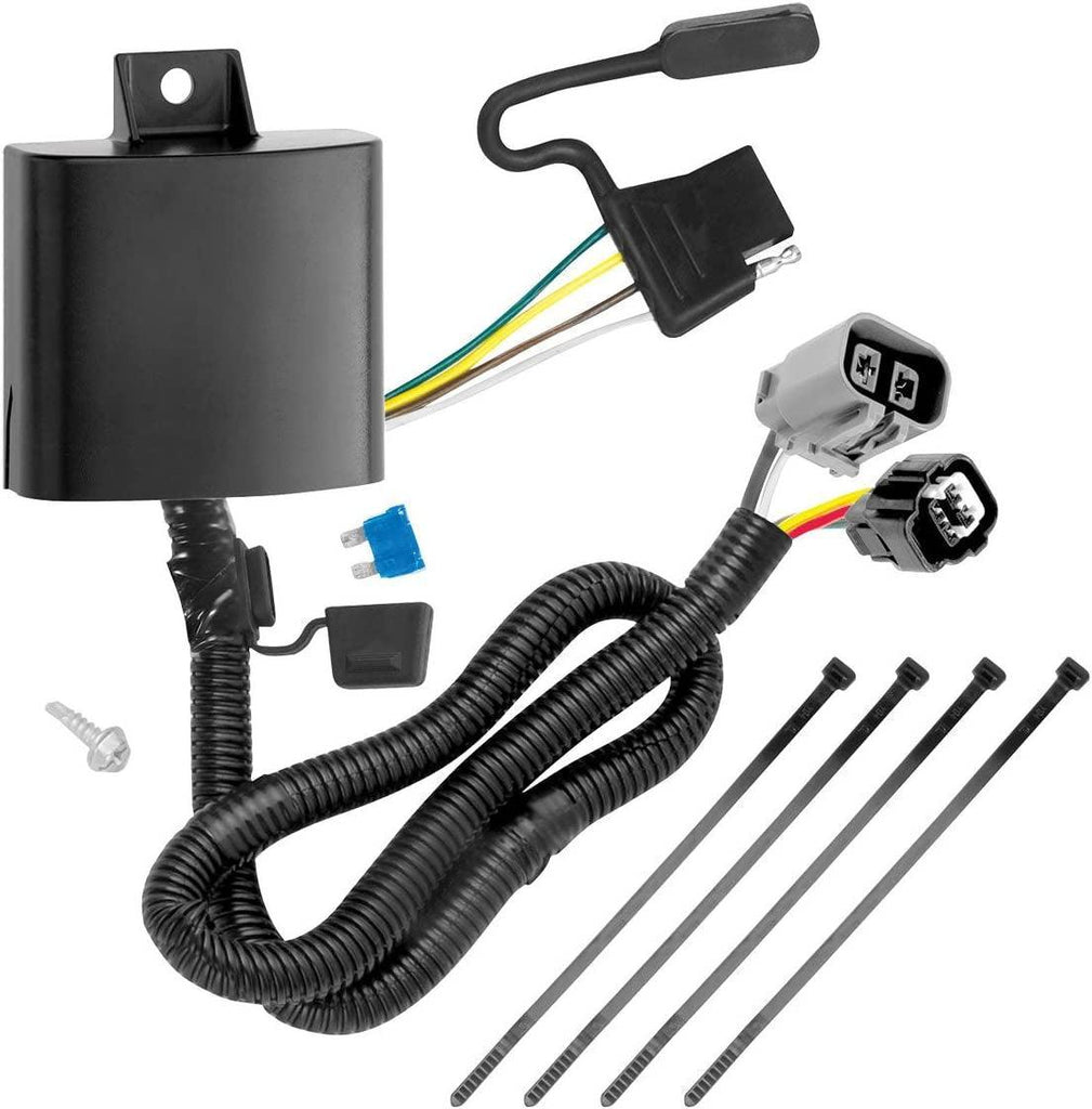 118269 Tow Harness, 4-Way Flat, W/Circuit Protected Modulite® HD Module, Compatable with 2013-2018 Hyundai Santa Fe, 2019-2019 Hyundai Santa Fe XL, 2007-2012 Hyundai Veracruz, 2015-2021 KIA Sedona, 2007-2023 KIA Sorento