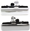 Front, Driver and Passenger Side Exterior Door Handle Set of 2 Compatible with 1985-1992 Chevrolet Astro, Fits 1985-1992 GMC Safari, Fits 1990-1996 Oldsmobile Silhouette