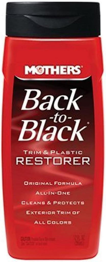 Mothers Back-To-Black Plastic Trim and Plastic Restorer Liquid 12 Oz.