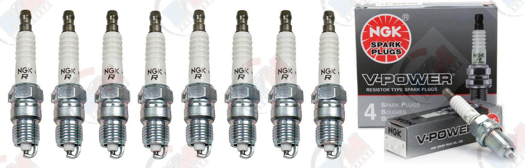 NGK "V-POWER" Spark Plugs Set of 8 for 1988-1995 Chevrolet C1500 5.7L 5.0L 7.4L
