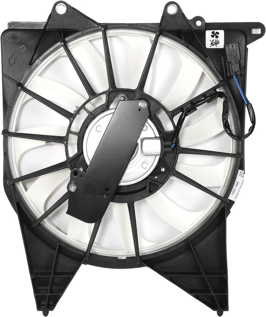 OEM-RF-0687 Factory Style A/C Condenser Fan Assembly Compatible with 2017-2021 Civic Type-R