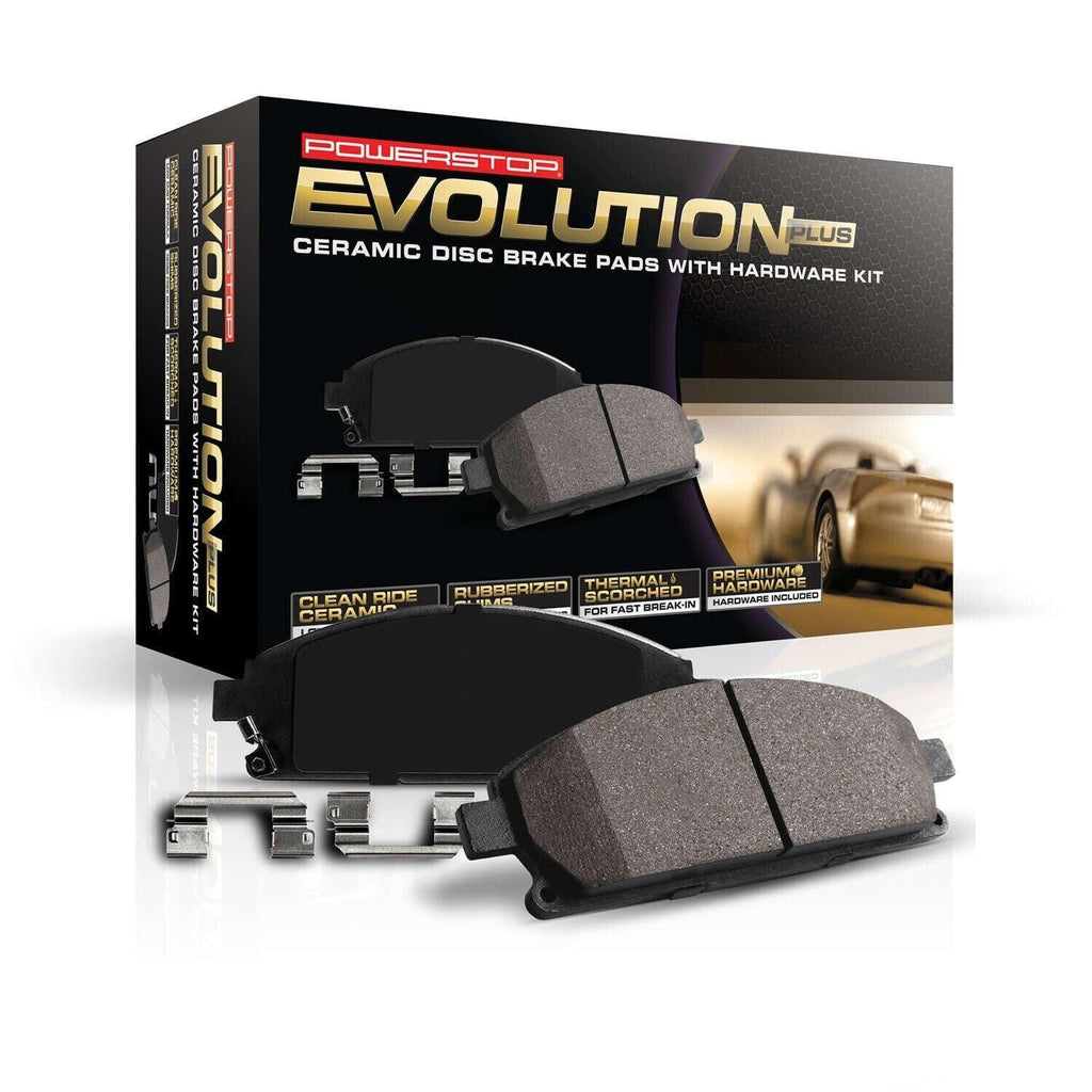 Power Stop - Front Z17 Low-Dust Ceramic Brake Pads with Hardware for Corolla, Pr