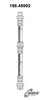 Centric Brake Hydraulic Hose for GLC, 626, RX-7 150.45002