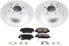 CRK7729 Coated Rotor Rear Brake Kit- Coated Brake Rotors and Z17 Ceramic Brake Pads