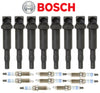 OEM Ignition Coil + Spark Plug Double Platinum (8Set) Bosch for BMW V8 5 7 X5 X6