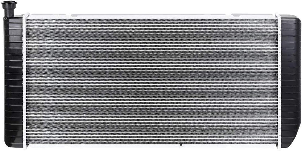 OEM-RA-1693 1-Row OE Style Bolt-On Aluminum Core Radiator Compatible with 94-99 C/K1500 2500 3500, 34" W X 17-1/4" H X 1-1/4" D, 1-5/16" Inlet, 1-9/16" Outlet