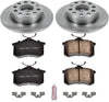 KOE5671 Autospecialty Rear Replacement Brake Kit-Oe Brake Rotors & Ceramic Brake Pads