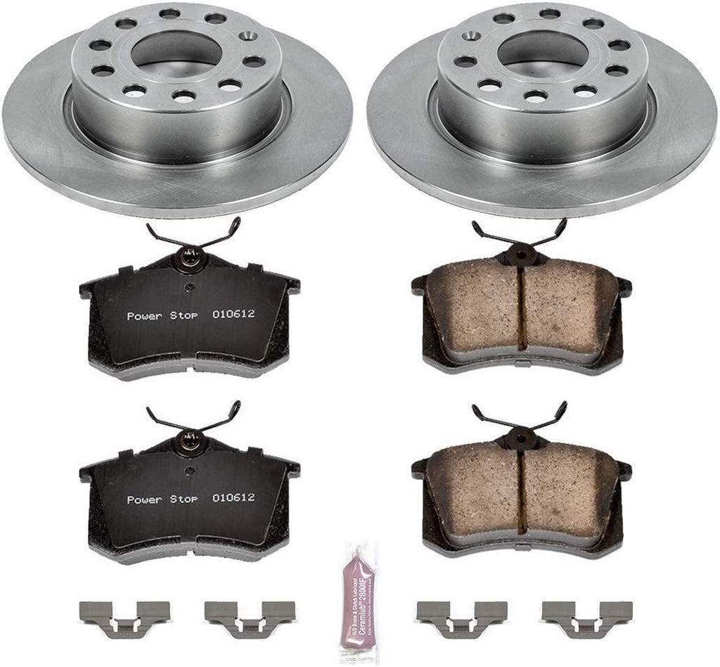 KOE5671 Autospecialty Rear Replacement Brake Kit-Oe Brake Rotors & Ceramic Brake Pads