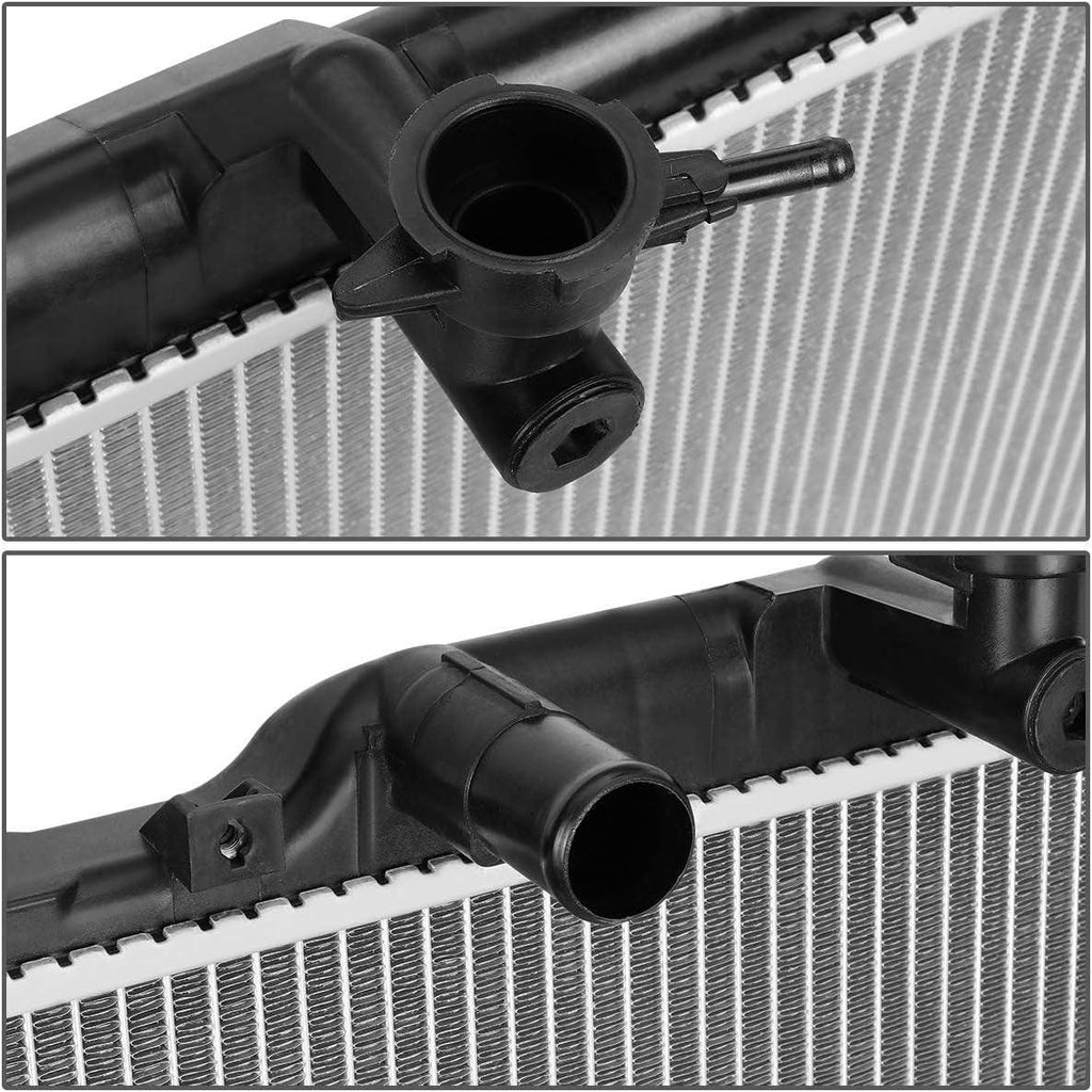 OEM-RA-2918 OE Style Bolt-On Aluminum Core Radiator Compatible with 07-12 Mazda CX-7 2.3 2.5 AT,29-3/8" W X 17-11/16" H X 1" D,1-1/4"Inlet / 1-1/4"Outlet