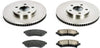 KOE1542 Autospecialty Front Replacement Brake Kit-Oe Brake Rotors & Ceramic Brake Pads