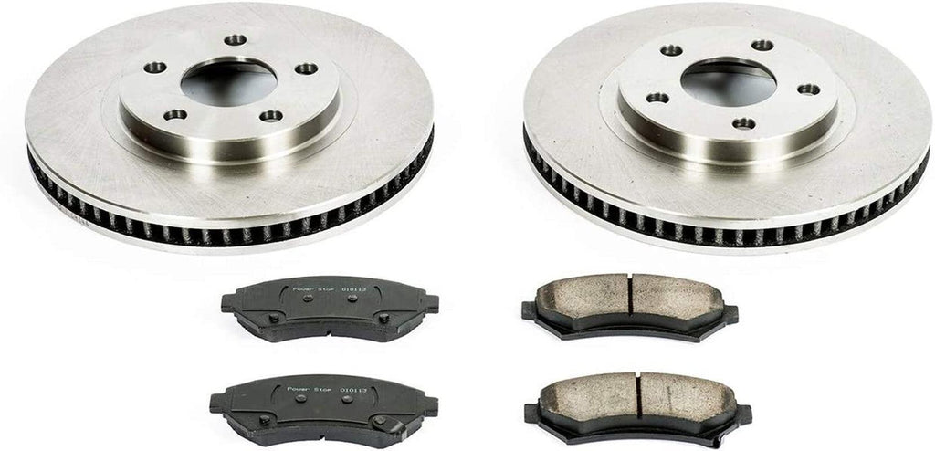 KOE1542 Autospecialty Front Replacement Brake Kit-Oe Brake Rotors & Ceramic Brake Pads