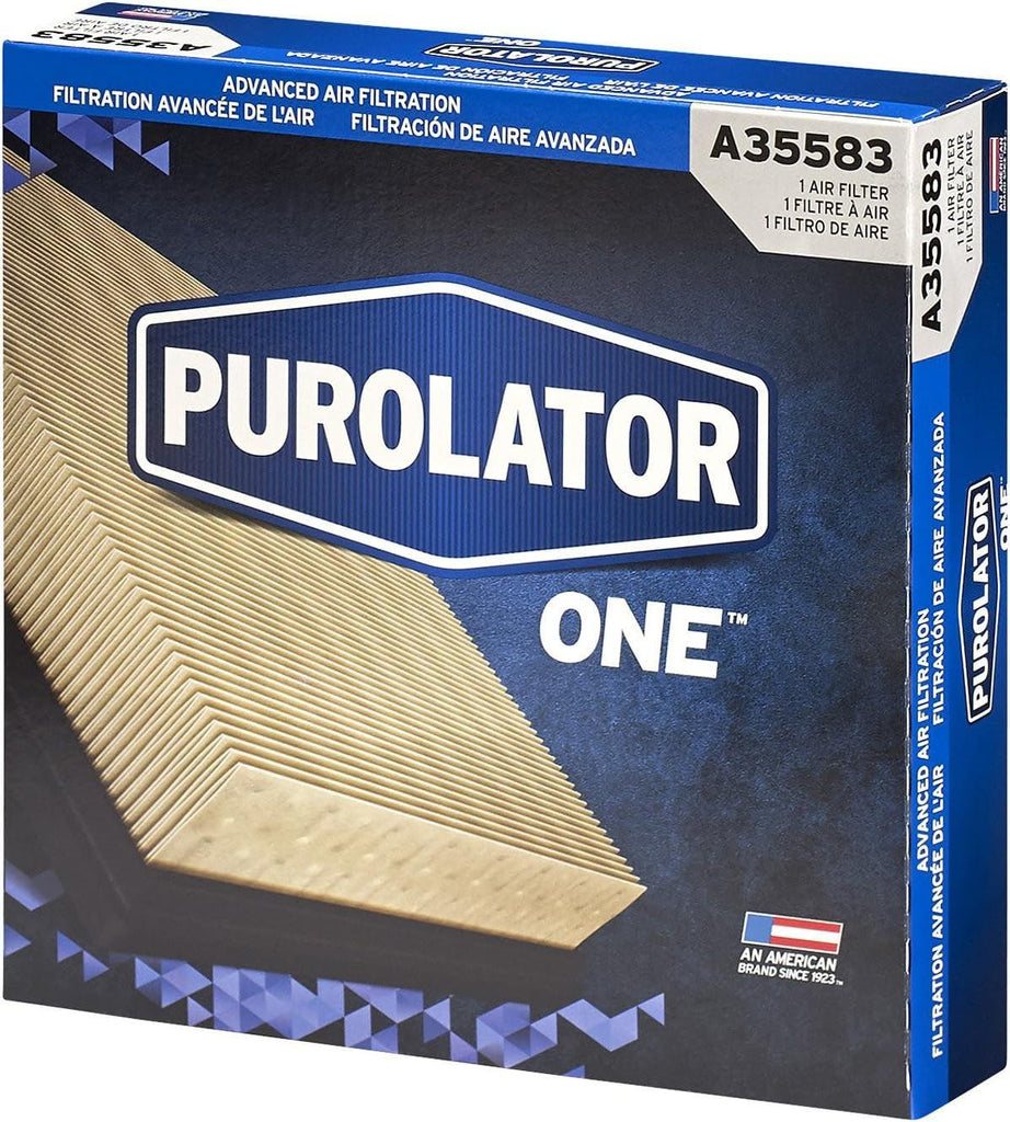 A35583 one Advanced Engine Air Filter Compatible with Select Ford, Lincoln, Mercury