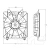 TYC A/C Condenser Fan Assembly for 06-11 Civic 611140