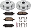 POWERSTOP Stop KOE2427 Autospecialty Rear Replacement Brake Kit-Oe Brake Rotors & Ceramic Brake Pads