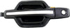 Front Door Handle for Mitsubishi Montero 2001-2006 Front Driver Side | Exterior | Smooth Black | W/Chrome Insert | W/Keyhole | Replacement for MR970411