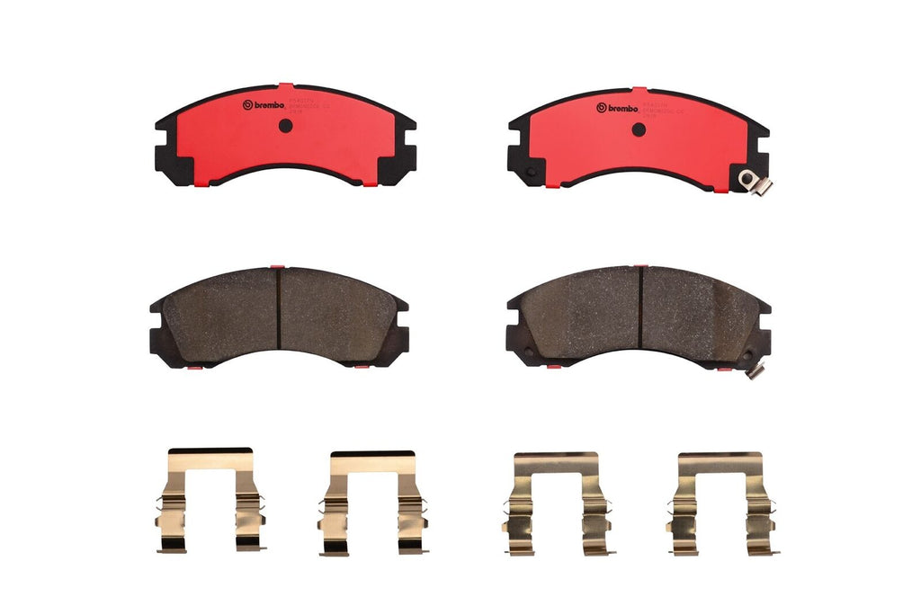 Front Disc Brake Pad Set for Lancer, Diamante, Montero Sport+More (P54017N)