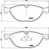 Brembo Front Disc Brake Pad Set for BMW (P06076)