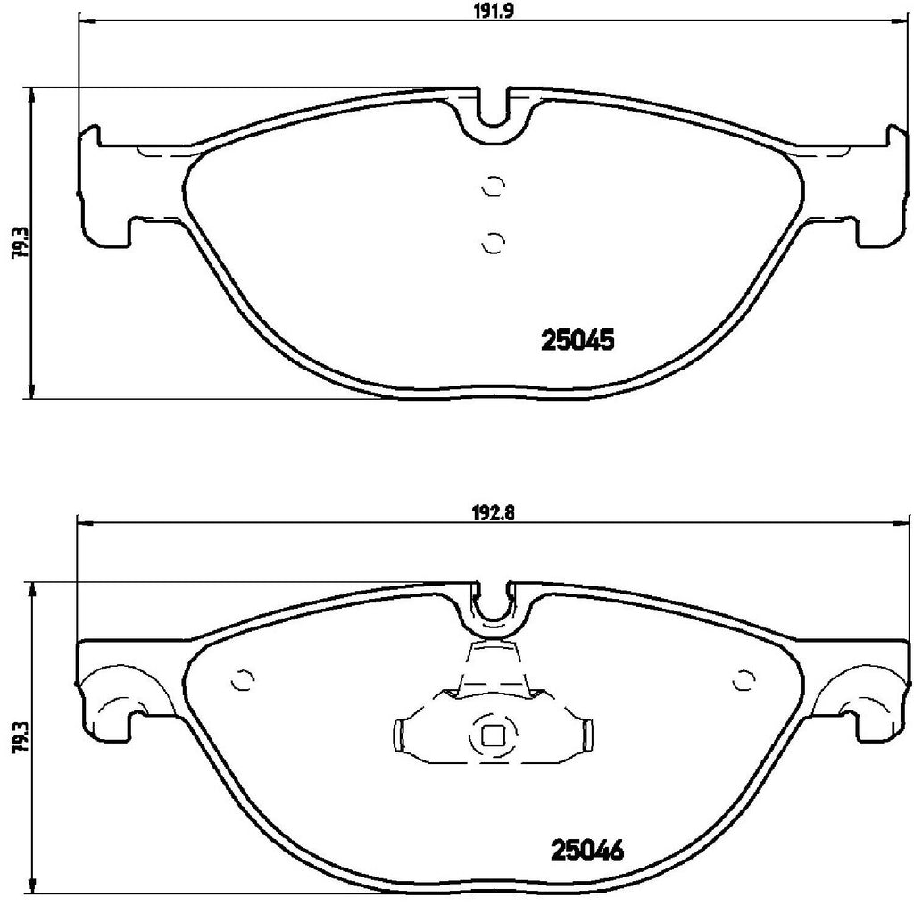 Brembo Front Disc Brake Pad Set for BMW (P06076)