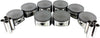 DNJ  Standard Piston Set for 2009-2015 Chrysler Dodge, Jeep, Ram / 1500, 2500, 300, 3500, Aspen, Challenger, Charger, Commander, Durango, Grand Cherokee, Ram 3500/5.7L / OHV / V8 / 16V / 345Cid
