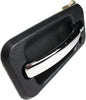 for Hummer H2 Exterior Door Handle Front, Driver Side Black Bezel with Chrome Lever 2003-2009 | with Key Hole | Trim: Base | HU1310101 | 25845866