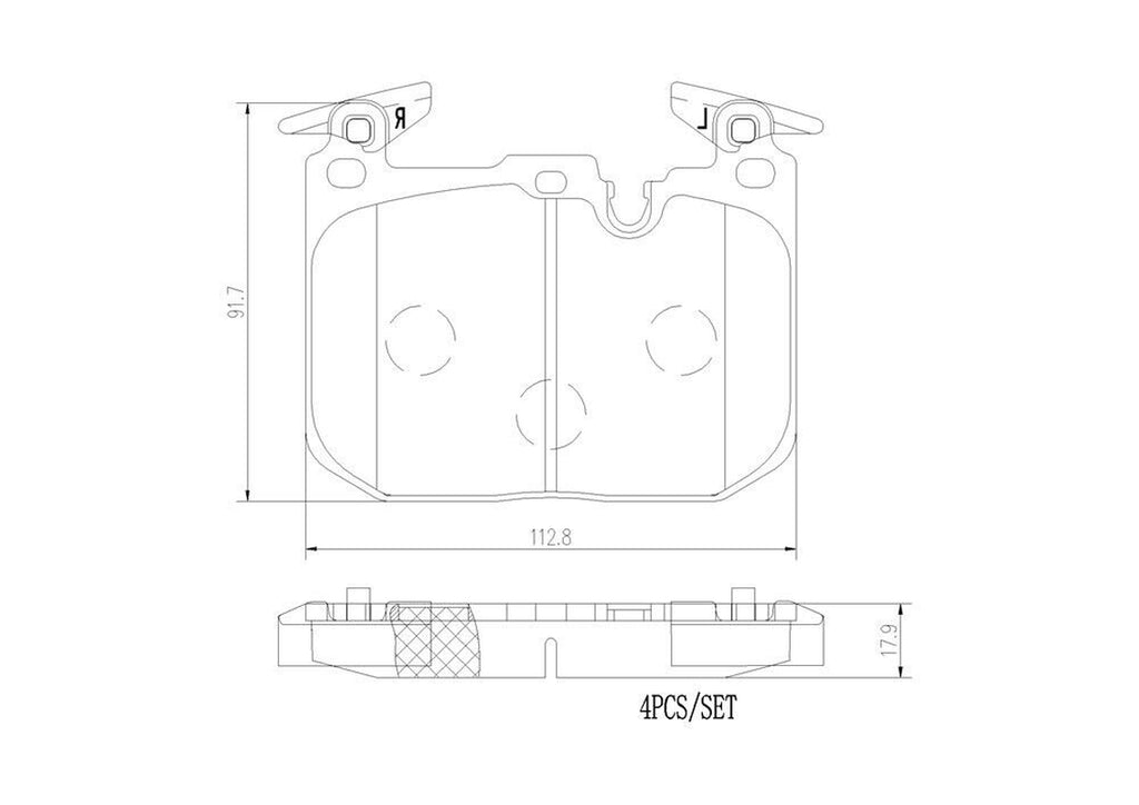 Brembo Front Disc Brake Pad Set for BMW (P06096N)