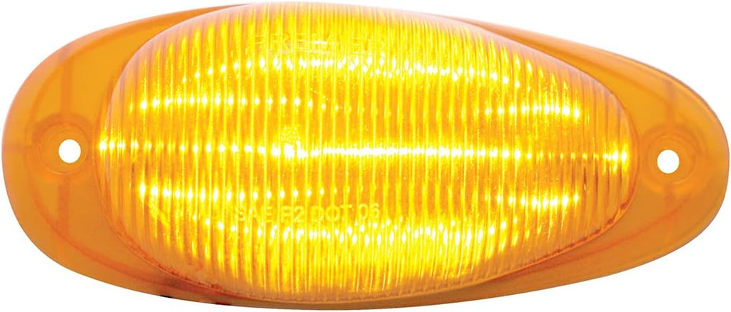 15 LED Freightliner Sleeper Clearance/Marker Light - Amber Led/Amber Lens, 38448