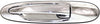 Exterior Door Handle Set of 2 Compatible with 1998-2002 Lincoln Town Car Rear, Driver and Passenger Side FO1521129