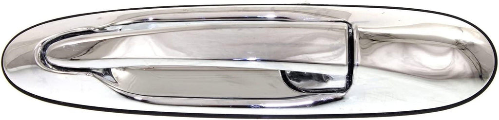 Exterior Door Handle Set of 2 Compatible with 1998-2002 Lincoln Town Car Rear, Driver and Passenger Side FO1521129