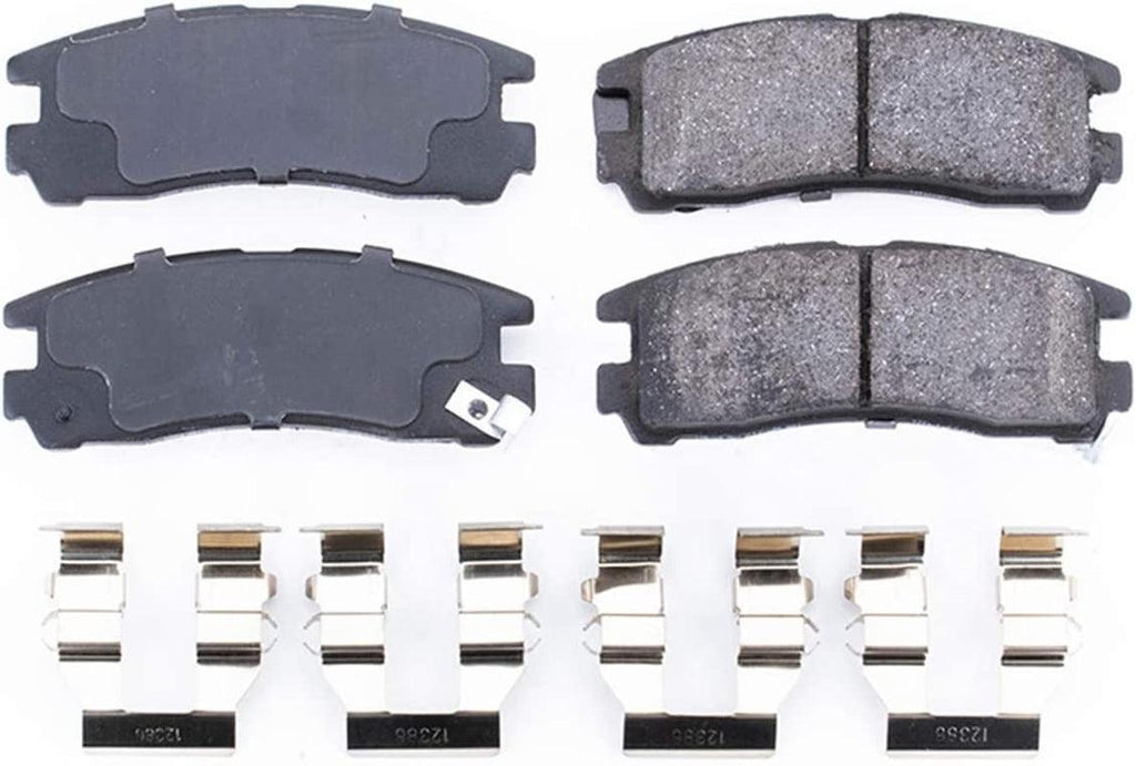 17-383, Z17 Rear Ceramic Brake Pads with Hardware