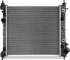 OEM-RA-13342 1-Row Aluminum Core Radiator Compatible with 2013-2015 Spark 1.2L DOHC,16-9/16" W X 17-11/16" H X 5/8" D,1-3/16" Inlet / 1-3/16" Outlet