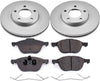 CRK120 Coated Brake Rotor & Ceramic Brake Pads- Front