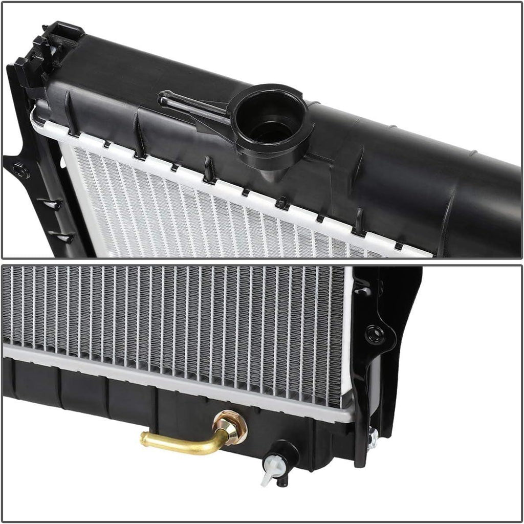 OEM-RA-1778 1-Row OE Style Aluminum Core Radiator Compatible with 95-04 Tacoma AT, 25-1/2" W X 18-11/16" H X 5/8" D, 1-5/16" Inlet, 1-5/16" Outlet