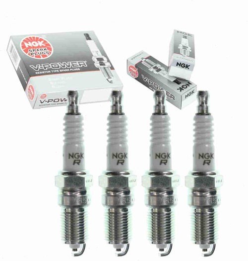 4 Pc NGK V-Power Spark Plugs Compatible with Chevrolet S10 2.2L L4 1998-2003